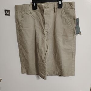 Cat & Jack BoysBeige Flat Front Shorts 14 Husky